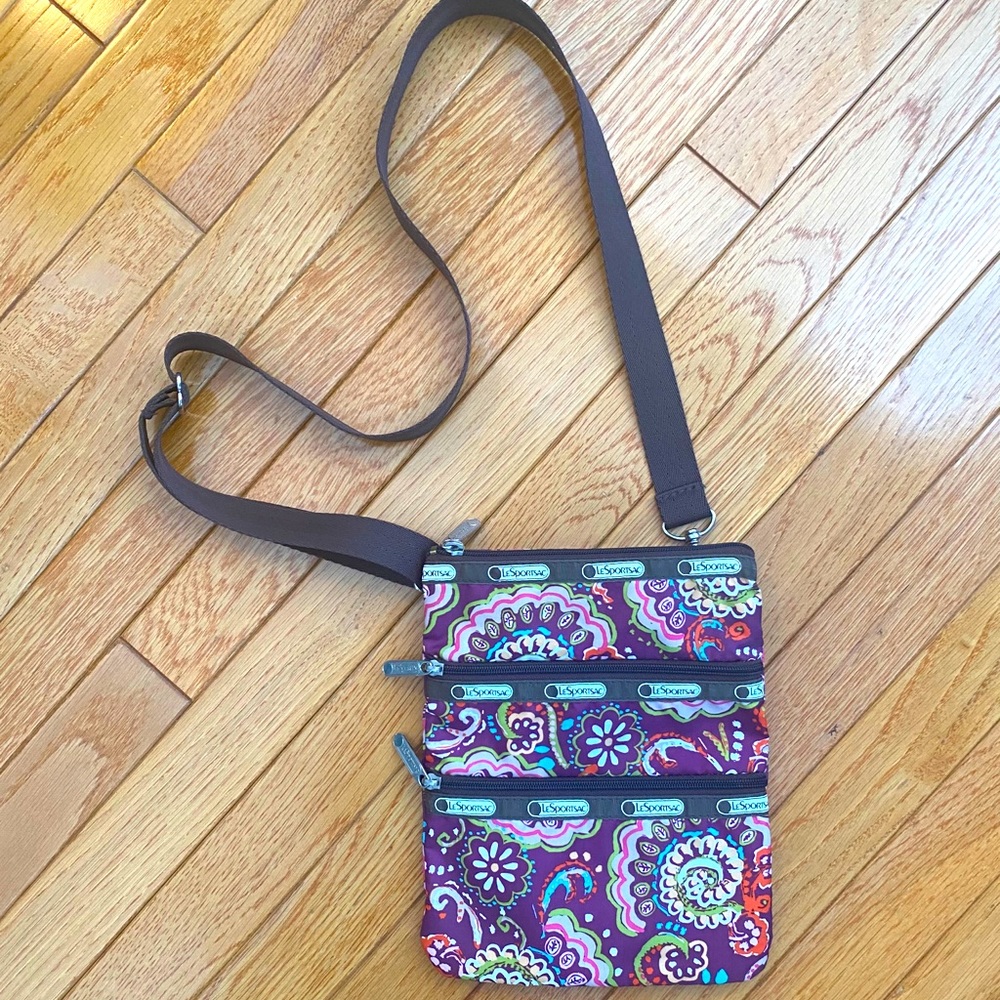 3 pocket zip Le Sport Sac crossbody